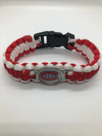 NHL Team Logo Paracord Bracelet (Choose NHL Team)
