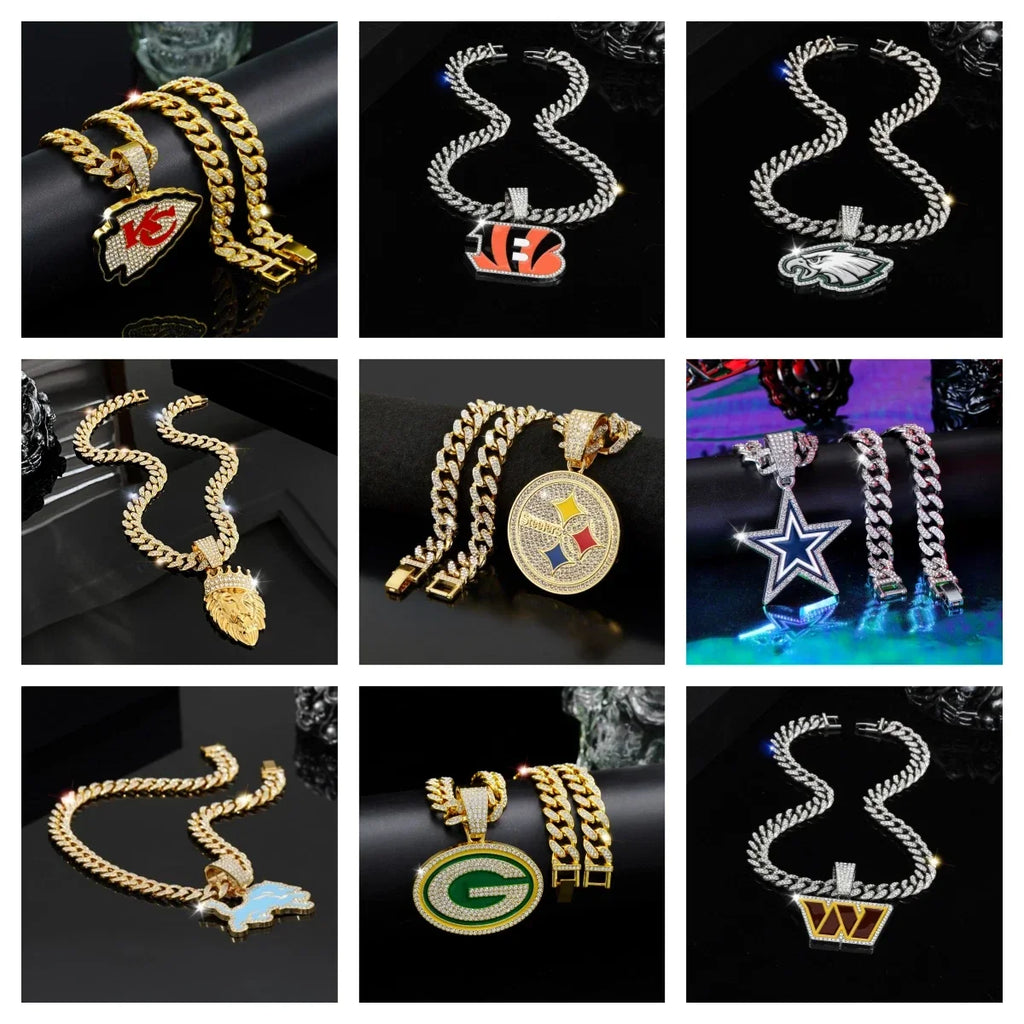 🔥 LAST DAY: Up to 63% OFF – NFL Team Pride Gem Chain Necklace