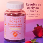 Cheeky Bonsai Women's Probiotic Gummies Balanced Babe, 60 Count