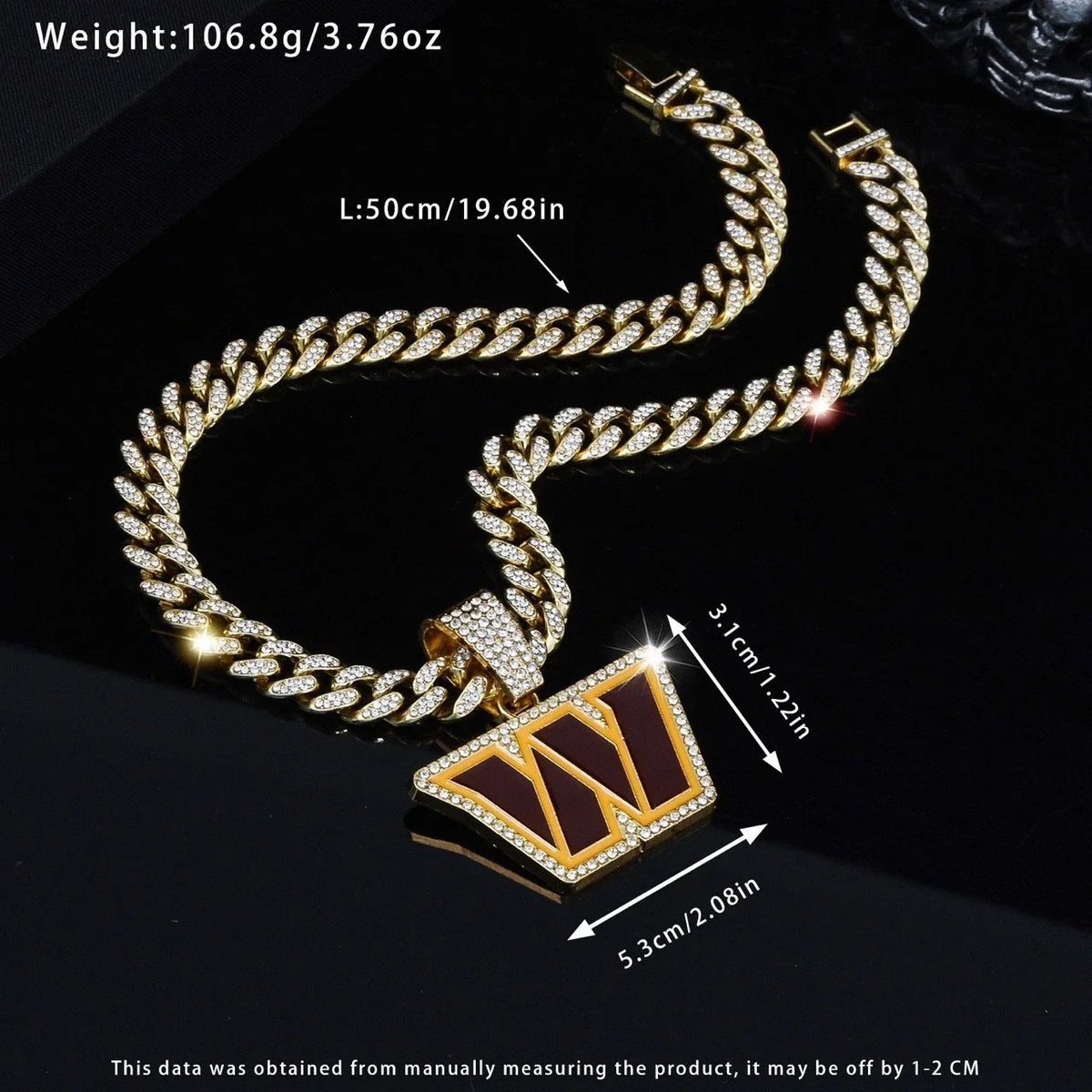 🔥 LAST DAY: Up to 63% OFF – NFL Team Pride Gem Chain Necklace