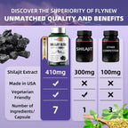Flynew Shilajit Ultra Optimal Potency, Energy and Immune Support 60 Count