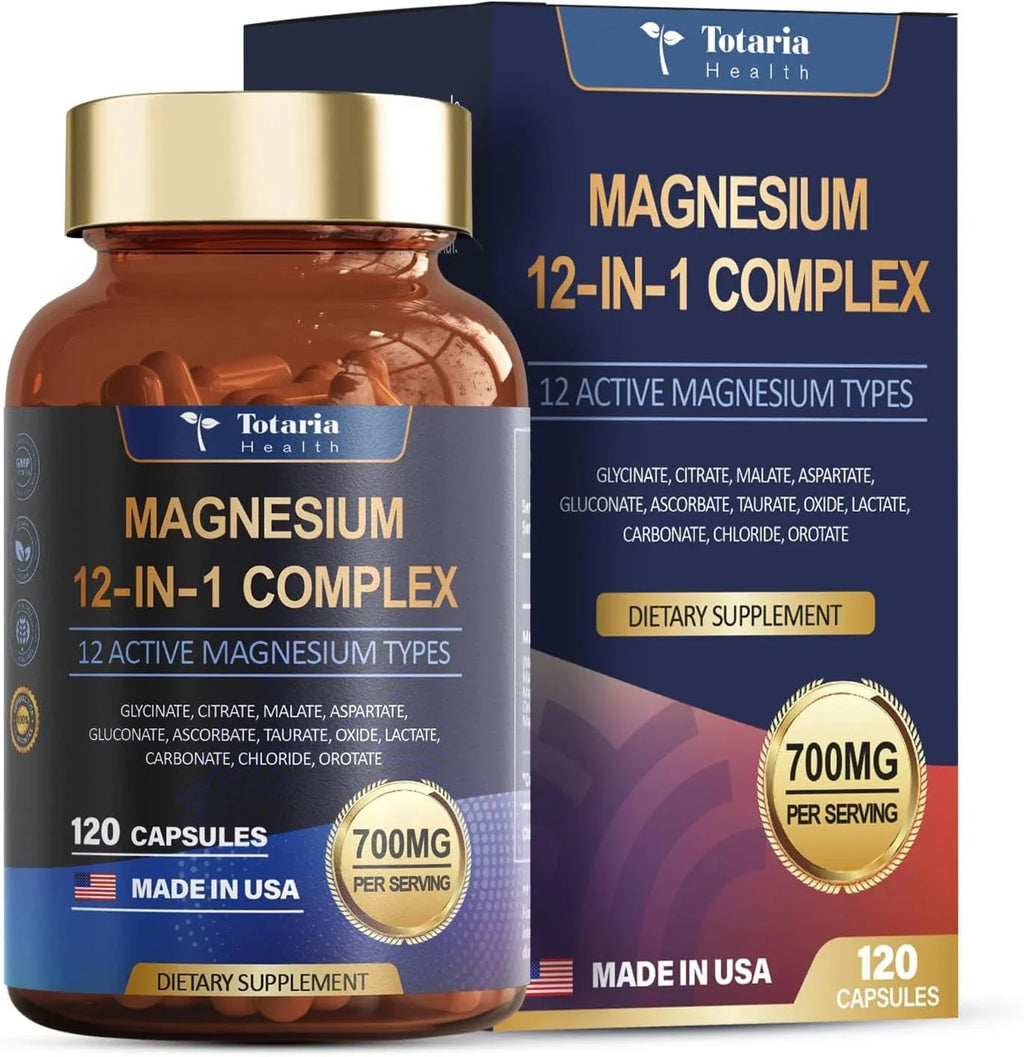 Magnesium 12 in 1 Complex 700mg - Glycinate Citrate Malate Taurate.4