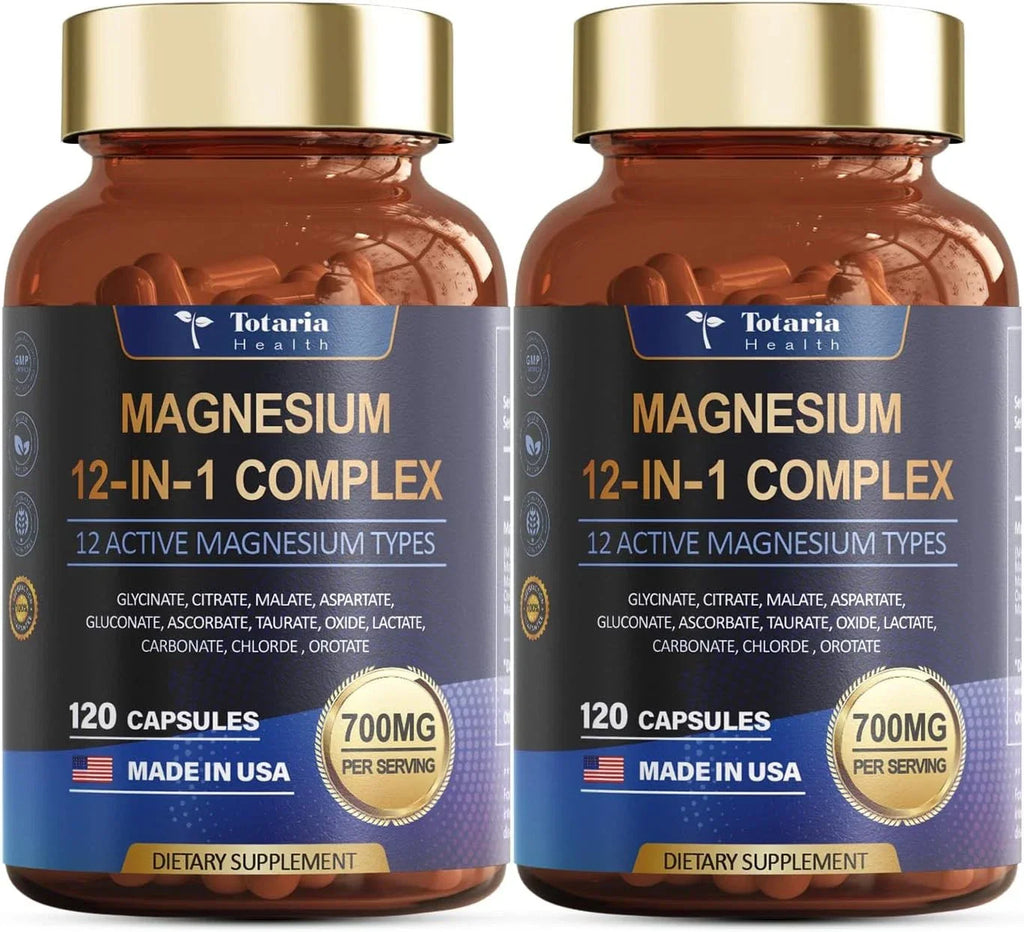 Magnesium 12 in 1 Complex 700mg - Glycinate Citrate Malate Taurate.4